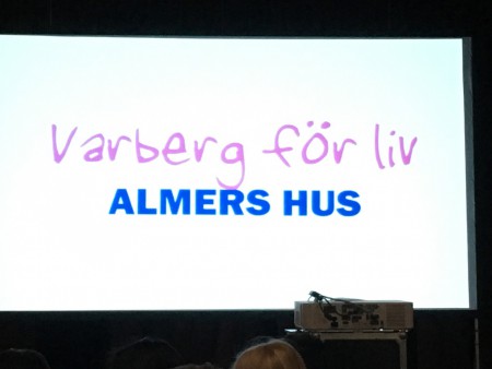 Föreläsning med Aron Andersson, Sparbankshallen. Varberg för liv höll i det. 12/5-16.